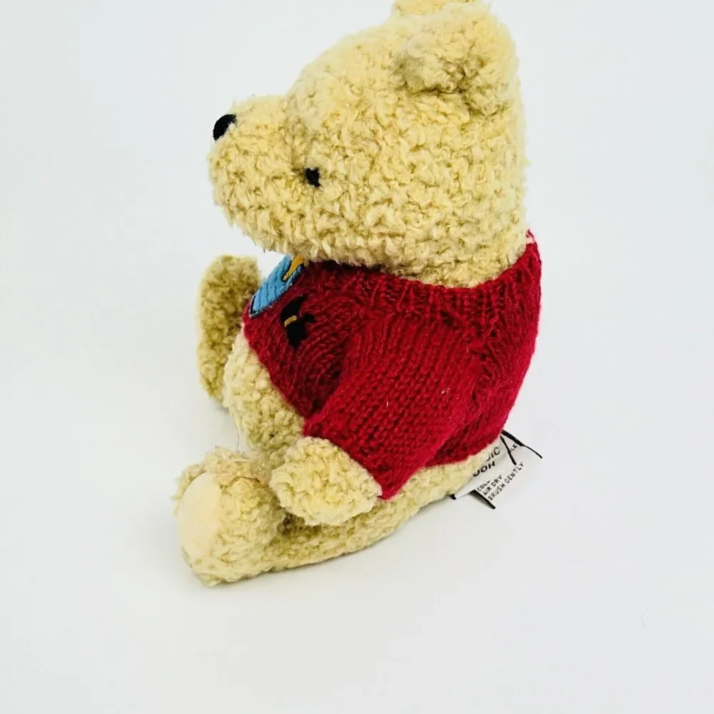 Vintage Disney Pooh Plush GUND Embroidered Honey Jar Stuffie‎ Toy